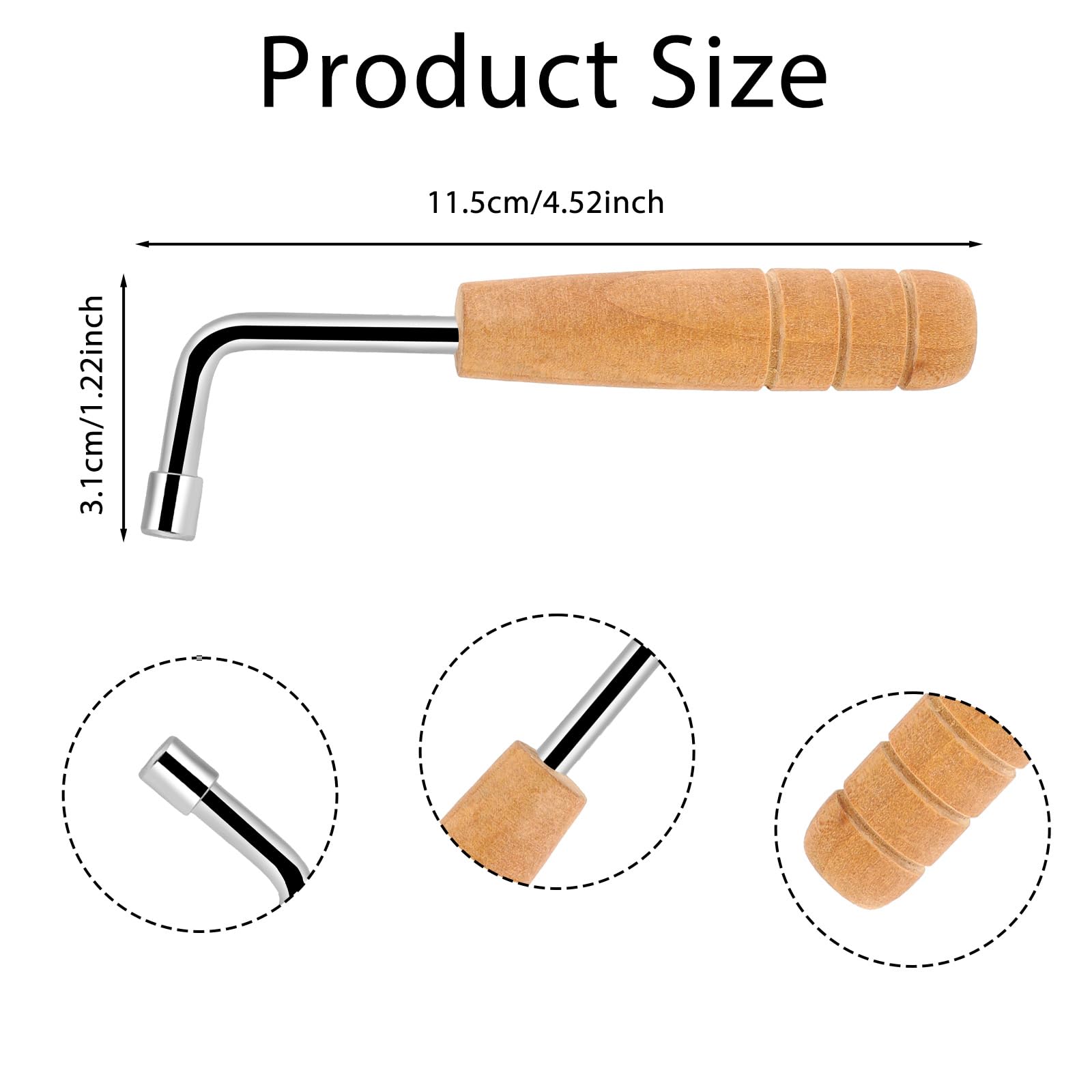 Professional Autoharp Tuning Wrench - Precision Lyre Harp & Small String Instrument Tuning Tool for Musicians | Perfect for Home Practice, Studio Recording & Live Performances