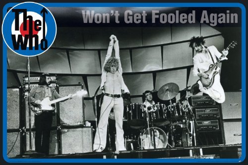 The Who 'Won't Get Fooled Again' Vintage Music Poster - Classic Rock Band Wall Art Decor for Bedroom, Living Room, or Music Studio