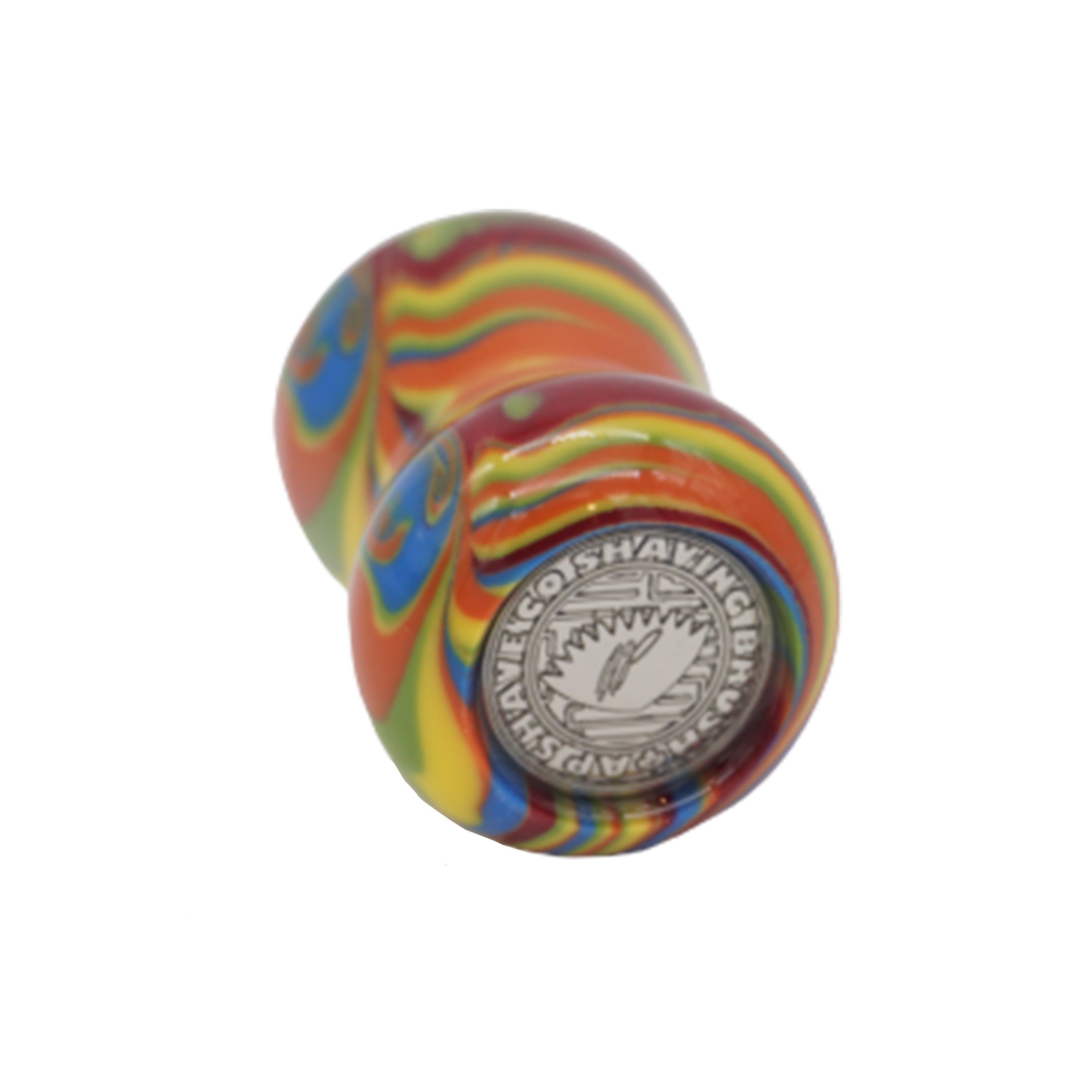 Premium Handcrafted Disco Shaving Brush Handle - Fits 24mm & 26mm Knots - Perfect for Wet Shaving & Grooming Rituals - Luxury Shaving Accessory for Men's Skincare Routine