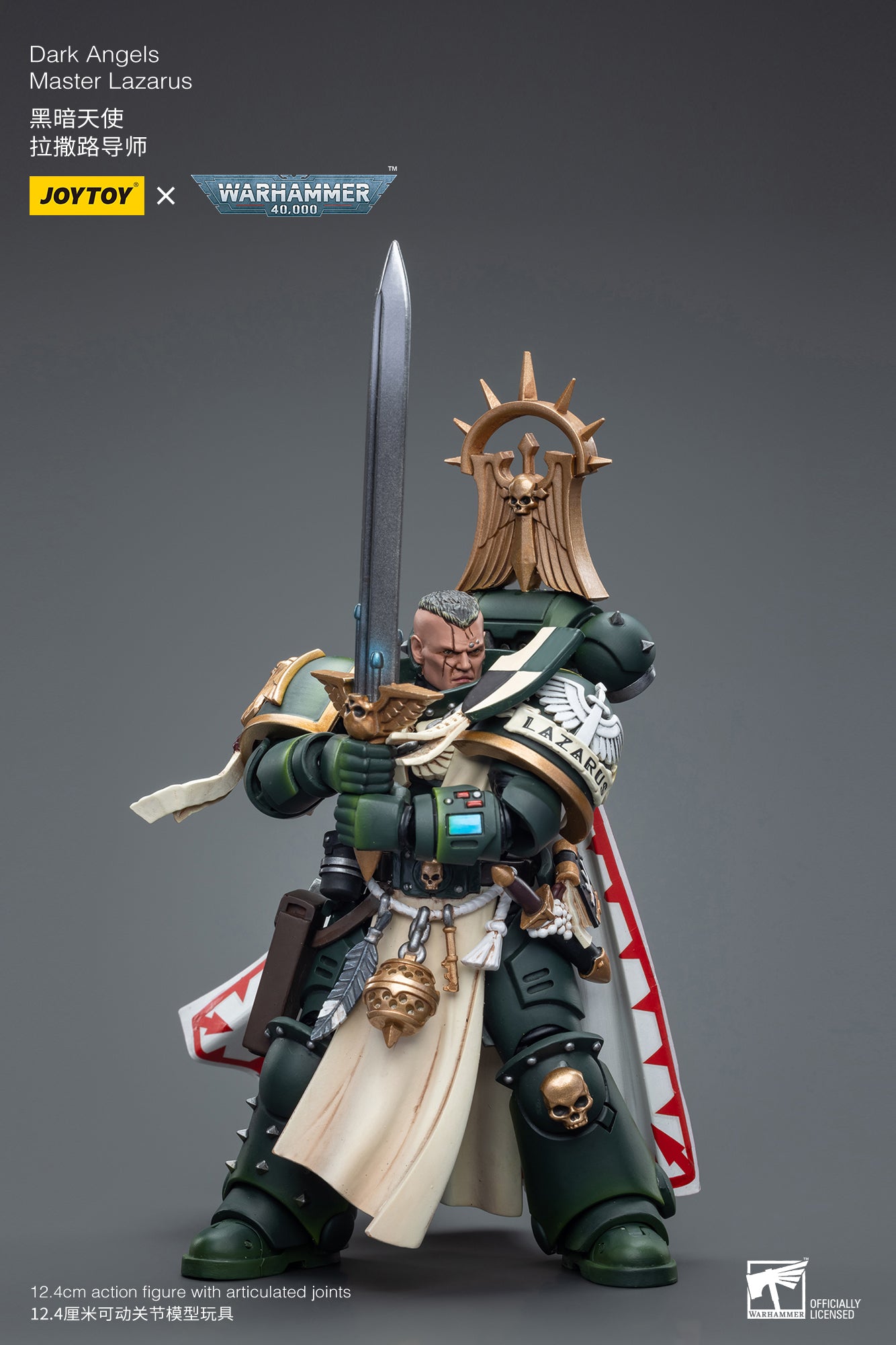 1/18 JOYTOY Warhammer 40K Action Figures - Ultramarines & Dark Angels Space Marines Collectible Model for Display, Gaming & Warhammer 40K Battle Scenes