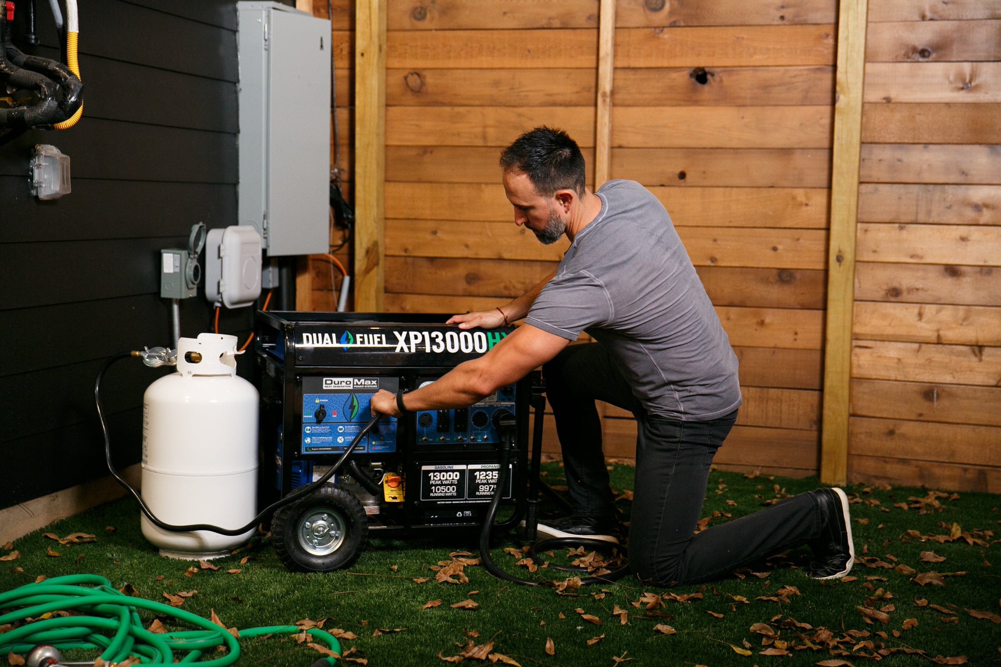 13,000W Dual Fuel Portable Generator with CO Alert - Reliable Power for Camping, Emergencies & Outdoor Events