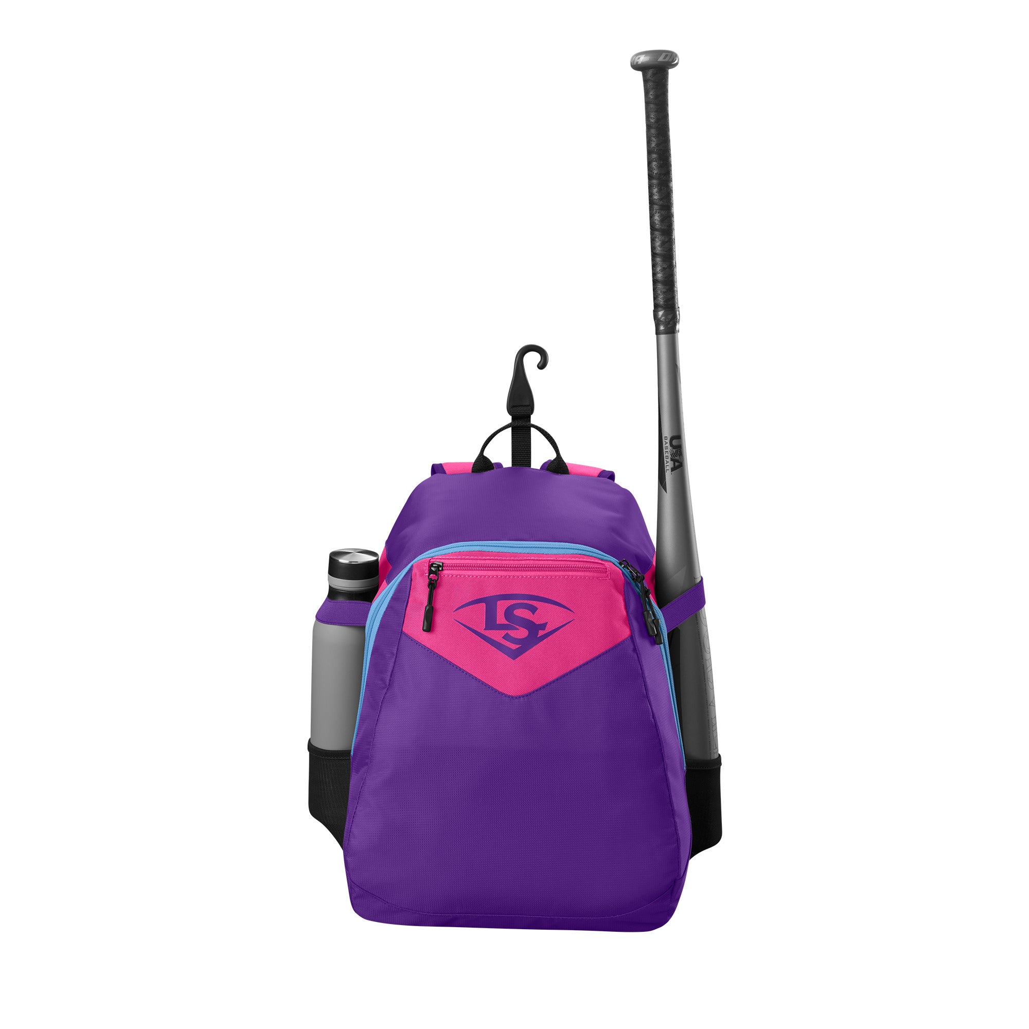 Louisville Slugger Genuine V2 Youth Baseball Backpack - Lightweight Durable Stick Pack for Kids & Teens - Perfect for School, Sports Practice & Travel