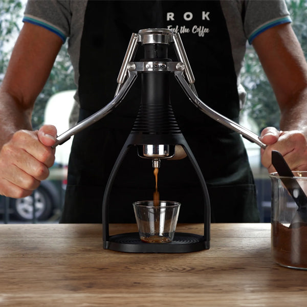 ROK Smart Shot Manual Espresso Maker - Portable Hand Press Coffee Machine for Home, Office & Travel - Perfect for Espresso Lovers & Baristas
