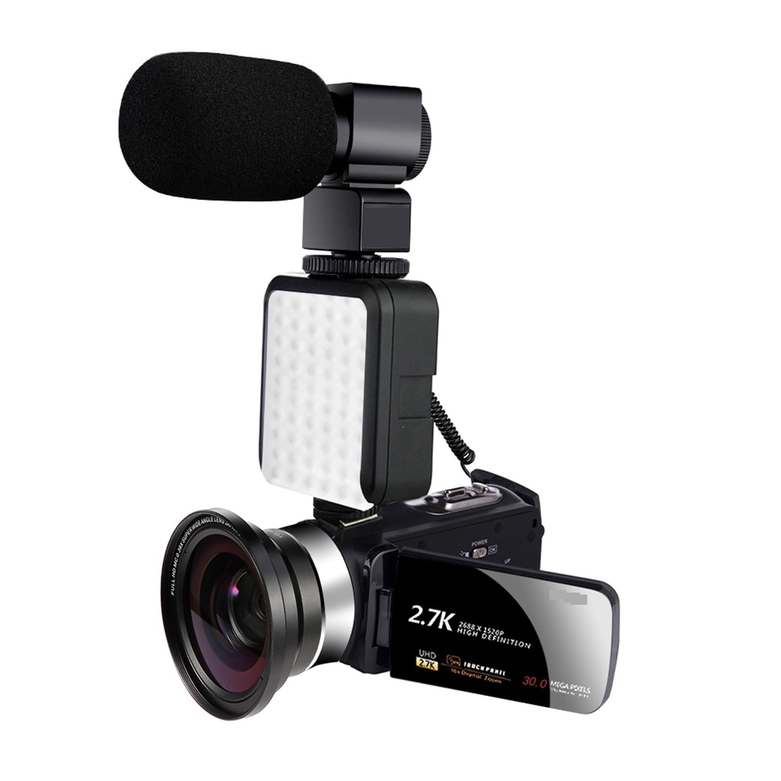 NMBHUS 16X Zoom 1080P HD Digital Camcorder - Portable Video Camera for Vlogging, YouTube, Home Movies & Outdoor Photography (Includes 32GB SD Card & Tripod) - Perfect for Travel, Family Events, Live Streaming & Content Creation