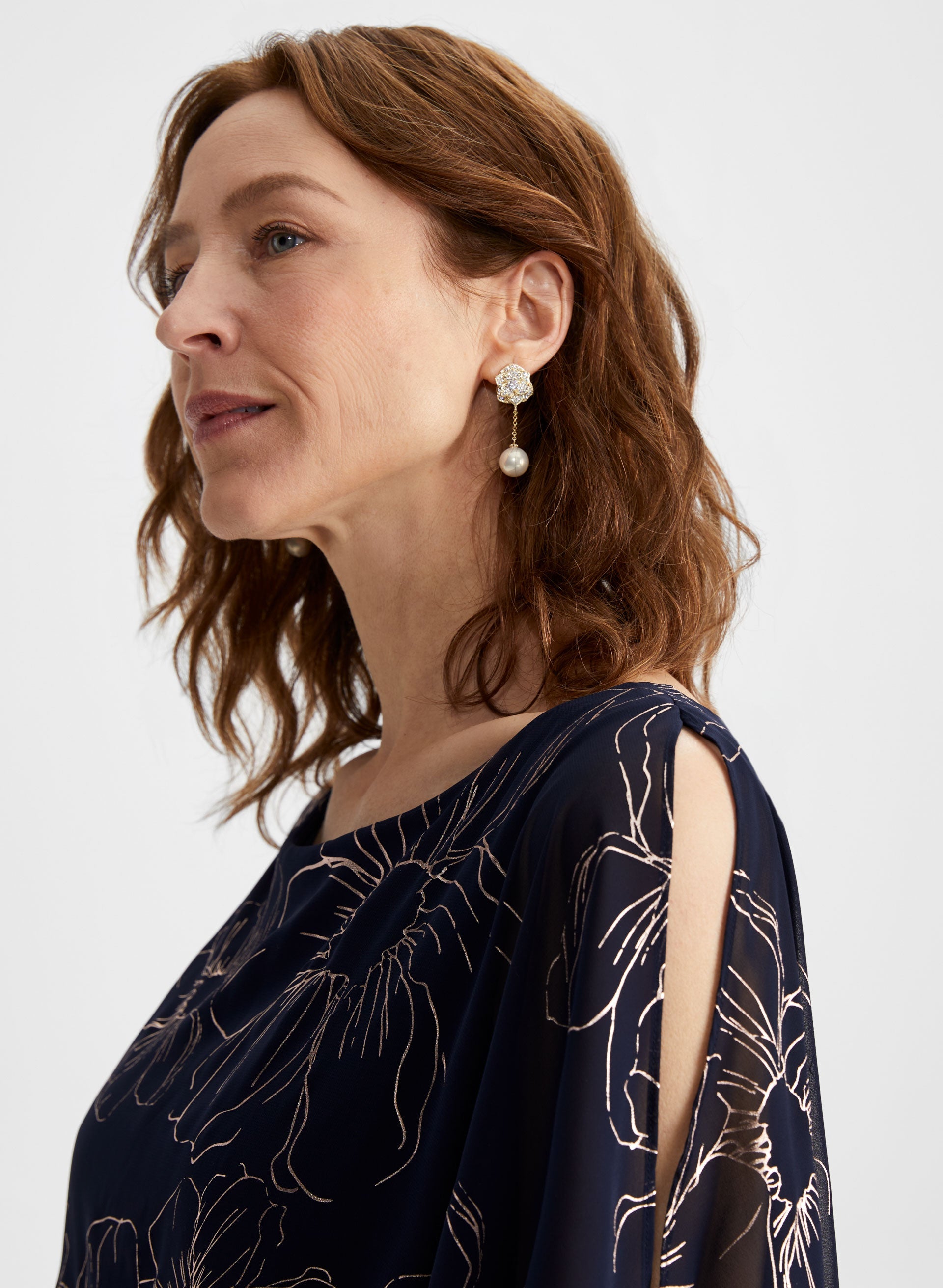 Elegant Floral Chiffon Poncho Dress for Women - Lightweight Summer Beach Cover Up & Boho Chic Outfit for Vacations, Parties, and Casual Wear