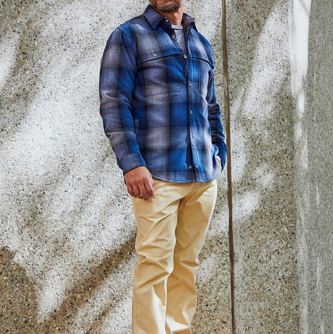 Men's Boone Shirt Jacket in Forest Moss - Lightweight Flannel Shirt for Outdoor Hiking, Camping & Casual Fall Wear