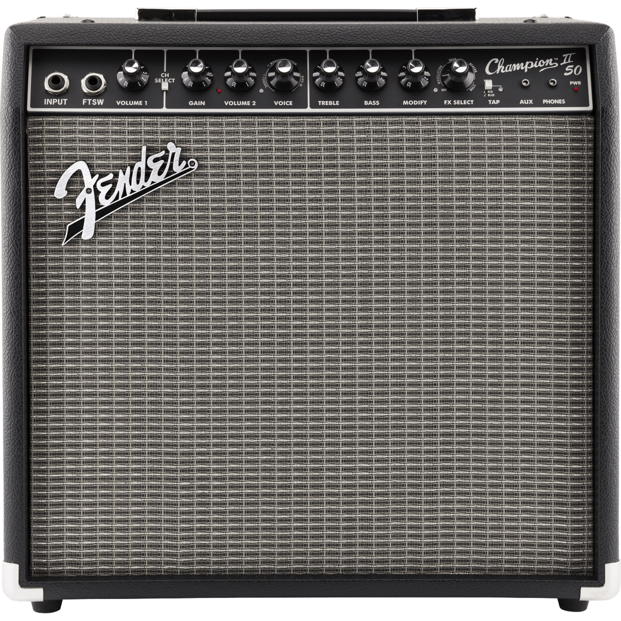 Fender Champion II 50 Guitar Amplifier - 50W Electric Guitar Amp with Built-in Effects for Practice, Gigging & Home Use