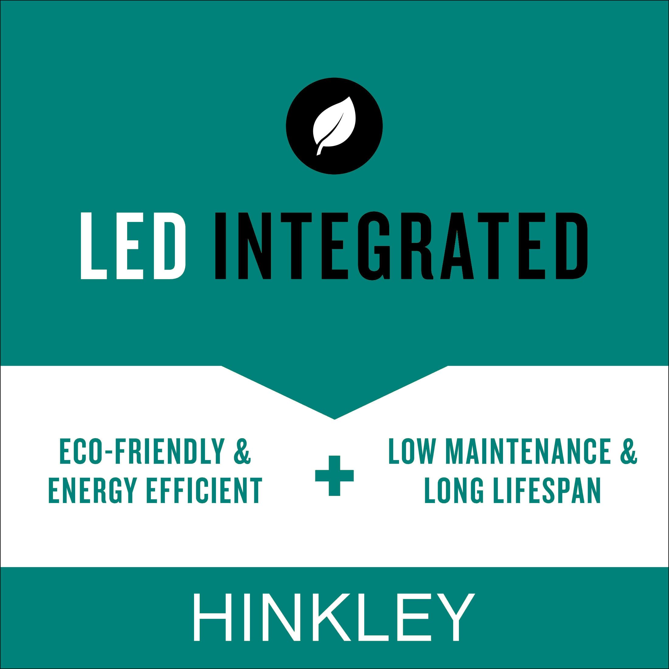 Hinkley Sparta Dot 12V Small Stainless Steel Integrated LED Round Button Light - Clear Optic Glass, Modern Style - Stainless Steel Black Finish - Perfect for Kitchen Cabinet Lighting, Staircase Accent, and Contemporary Home Decor
