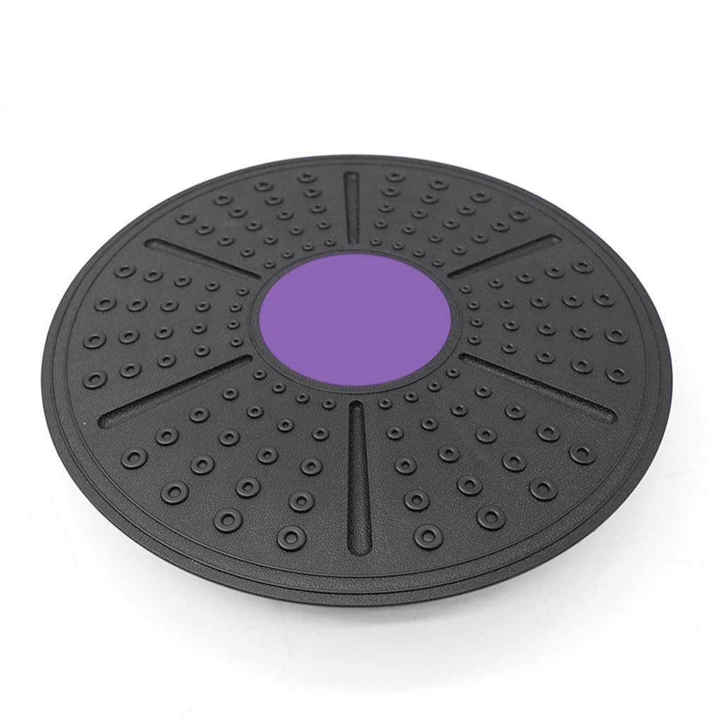 WDBBY Yoga Balance Board - Wobble Stability Disc for Core Workouts, Fitness Training & Massage - Round Non-Slip Exercise Board for Waist Twisting & Gym (Blue) - Perfect for Home Gym, Yoga Studio & Physical Therapy