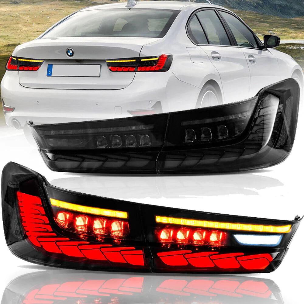 2018-2022 BMW 3 Series G20/G28/G80 LED Tail Lights Assembly with Sequential Turn Signals & Dynamic Welcome Light - Upgrade for Night Driving & Enhanced Visibility