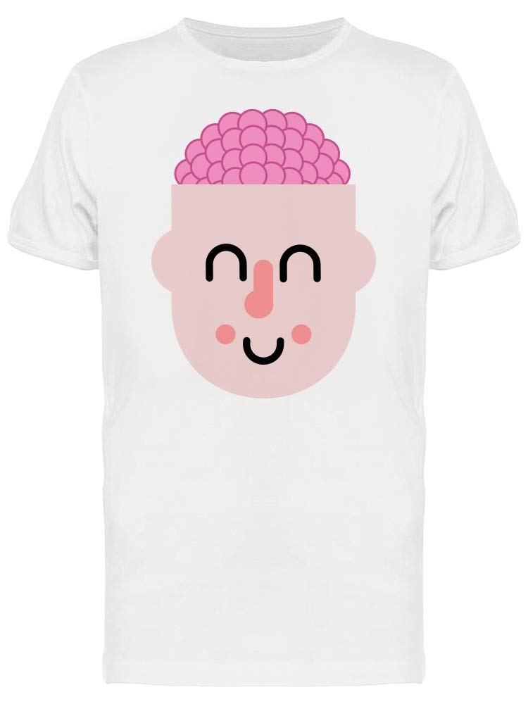 Funny Cartoon Brain Tee for Men - Cool Graphic T-Shirt for Casual Wear & Gifts