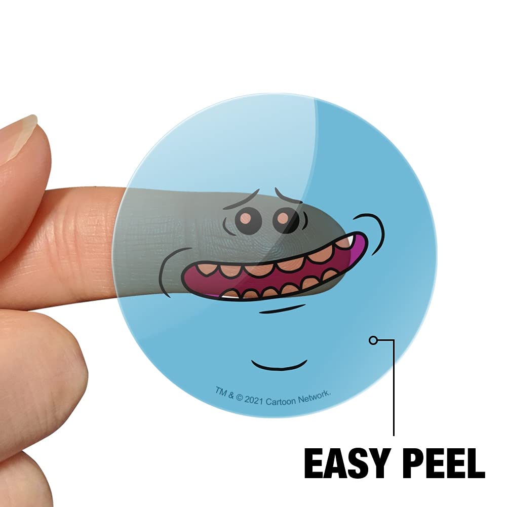 Rick and Morty Mr. Meeseeks Face Planner Stickers - Fun Scrapbooking, Bullet Journal & DIY Craft Supplies for Fans - Perfect for Planners, Calendars, Notebooks & Gift Decorations