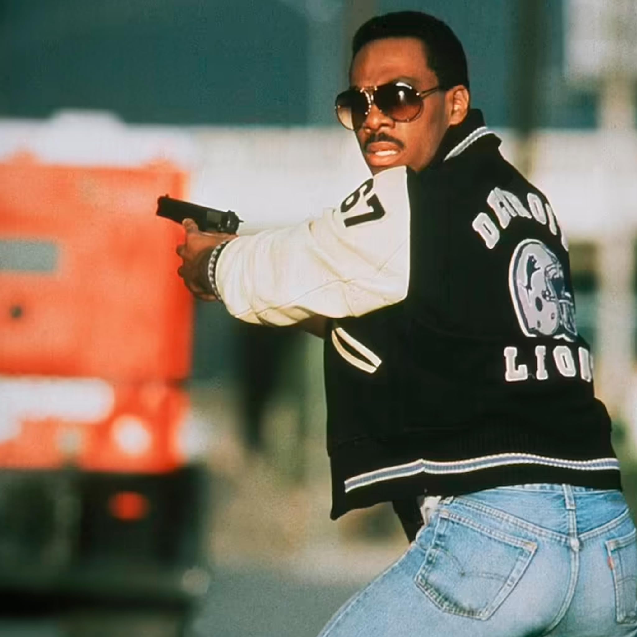 Eddie Beverly Cop Vintage Hollywood Style Jacket - Buy 1 Get 2 Free | Alex Murphy Floey Jacket | 80s Retro Costume for Halloween, Cosplay & Movie Theme Parties