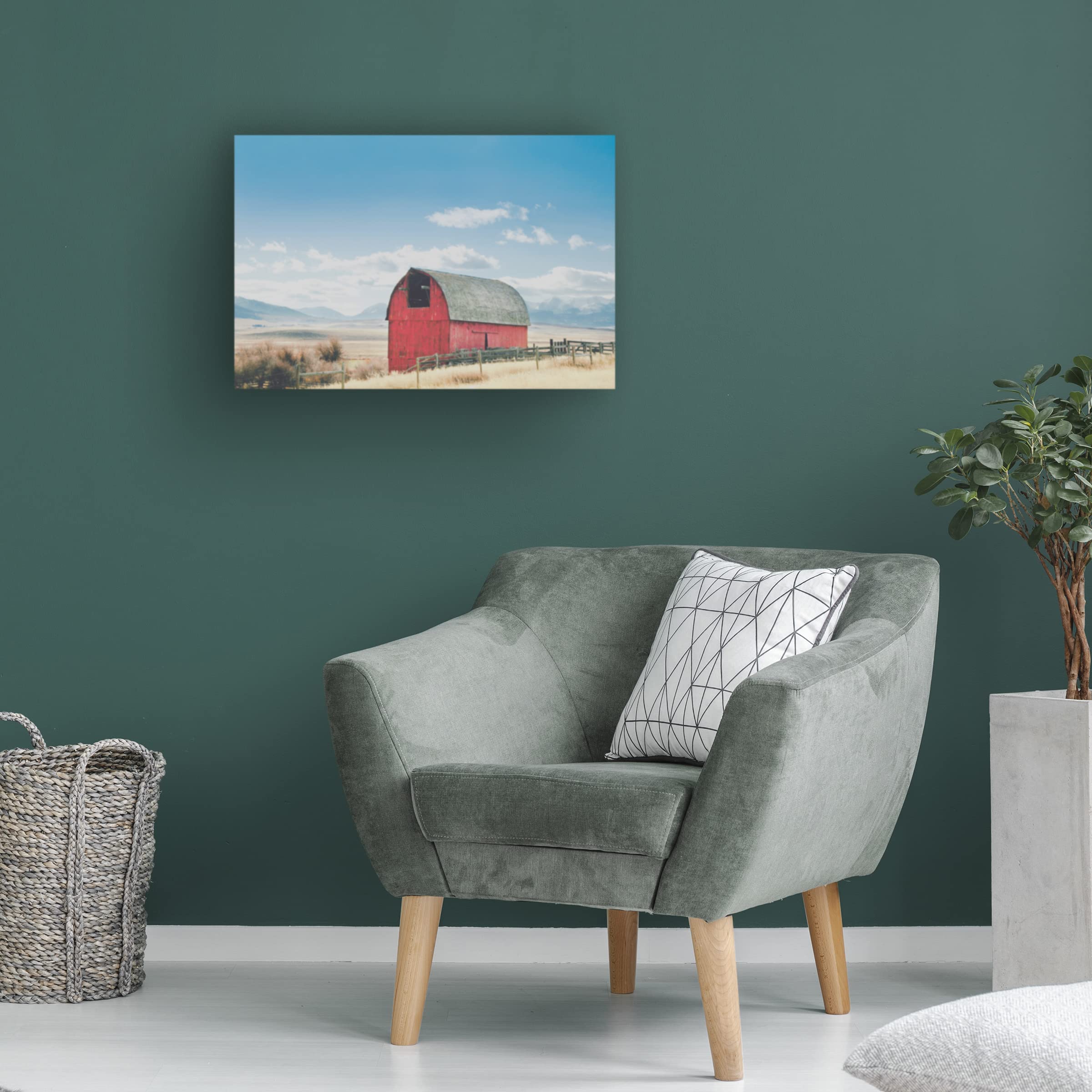 Trademark Fine Art 'Wood And Nails' Canvas Wall Art by Annie Bailey - Modern Home Decor for Living Room, Bedroom & Office