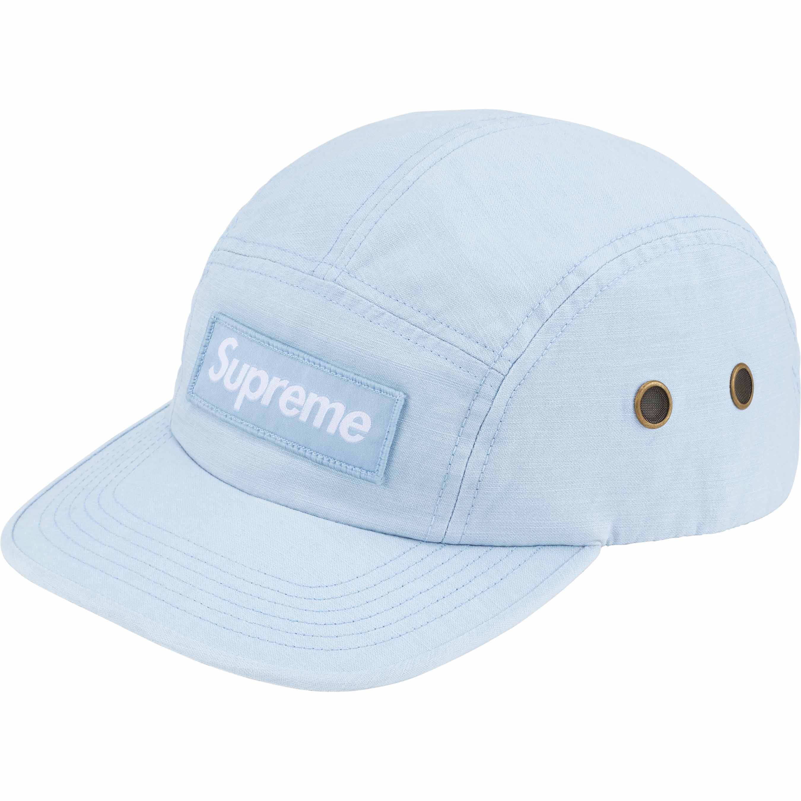 Supreme Military Camp Cap - Light Blue Adjustable Cotton Hat for Men & Women - Perfect for Outdoor Activities, Hiking, and Streetwear Fashion