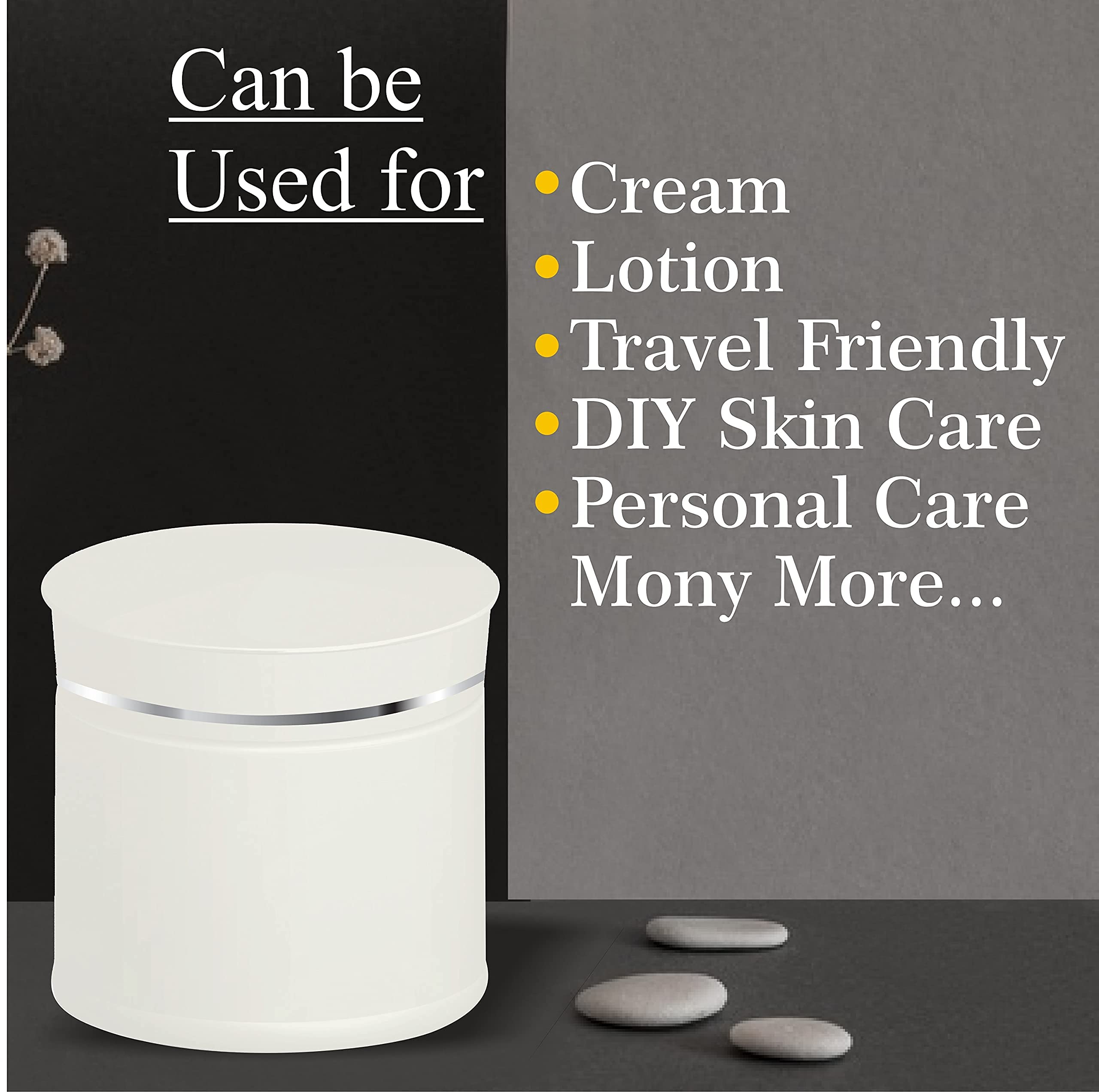 Premium Zenvista 100g Silver Cosmetic Jars for Creams, Masks & DIY Beauty - Airtight Multipurpose Storage Containers (Pack of 3) - Perfect for Home Spa, Travel & Gift Packaging