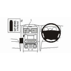 ClicOn No Holes Angled Dash Mount for Ford Territory (2004-2011) - Secure Phone Holder for Hands-Free Navigation & Driving
