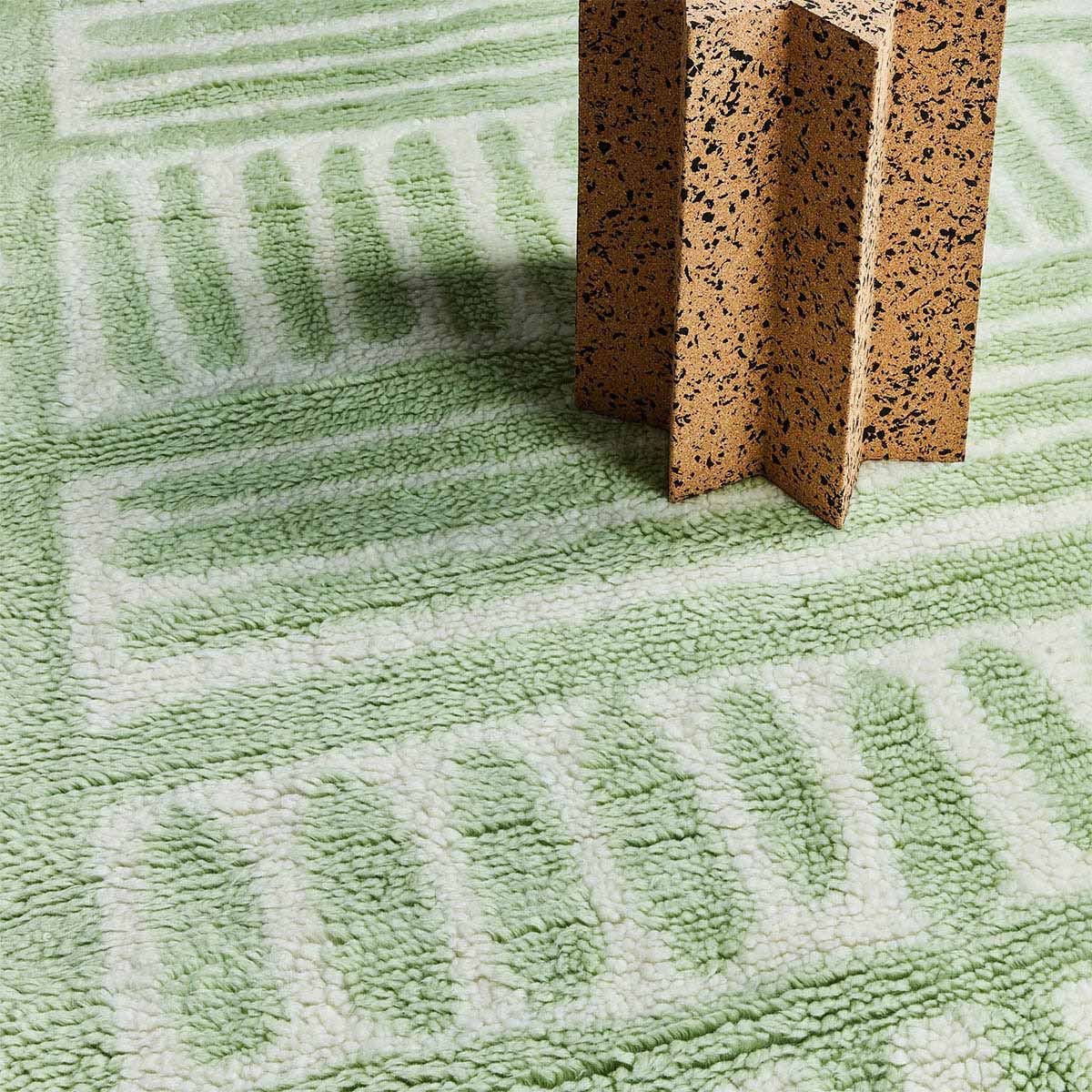 Bonnie Neil Grid Rug - Modern Non-Slip Area Rug for Living Room, Bedroom, Office - Soft & Durable Home Decor for Indoor Spaces
