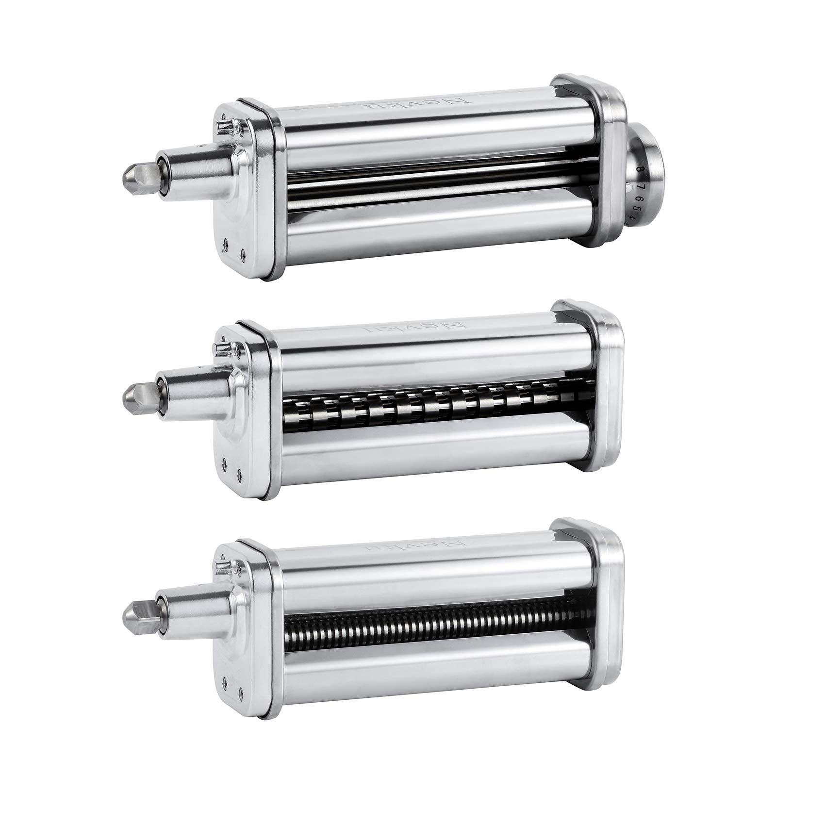 KitchenAid Stand Mixer Pasta Maker Attachments Set - Pasta Sheet Roller, Spaghetti & Fettuccine Cutter | Compatible with All KitchenAid Mixers | Perfect for Homemade Pasta, Italian Dishes & Family Cooking