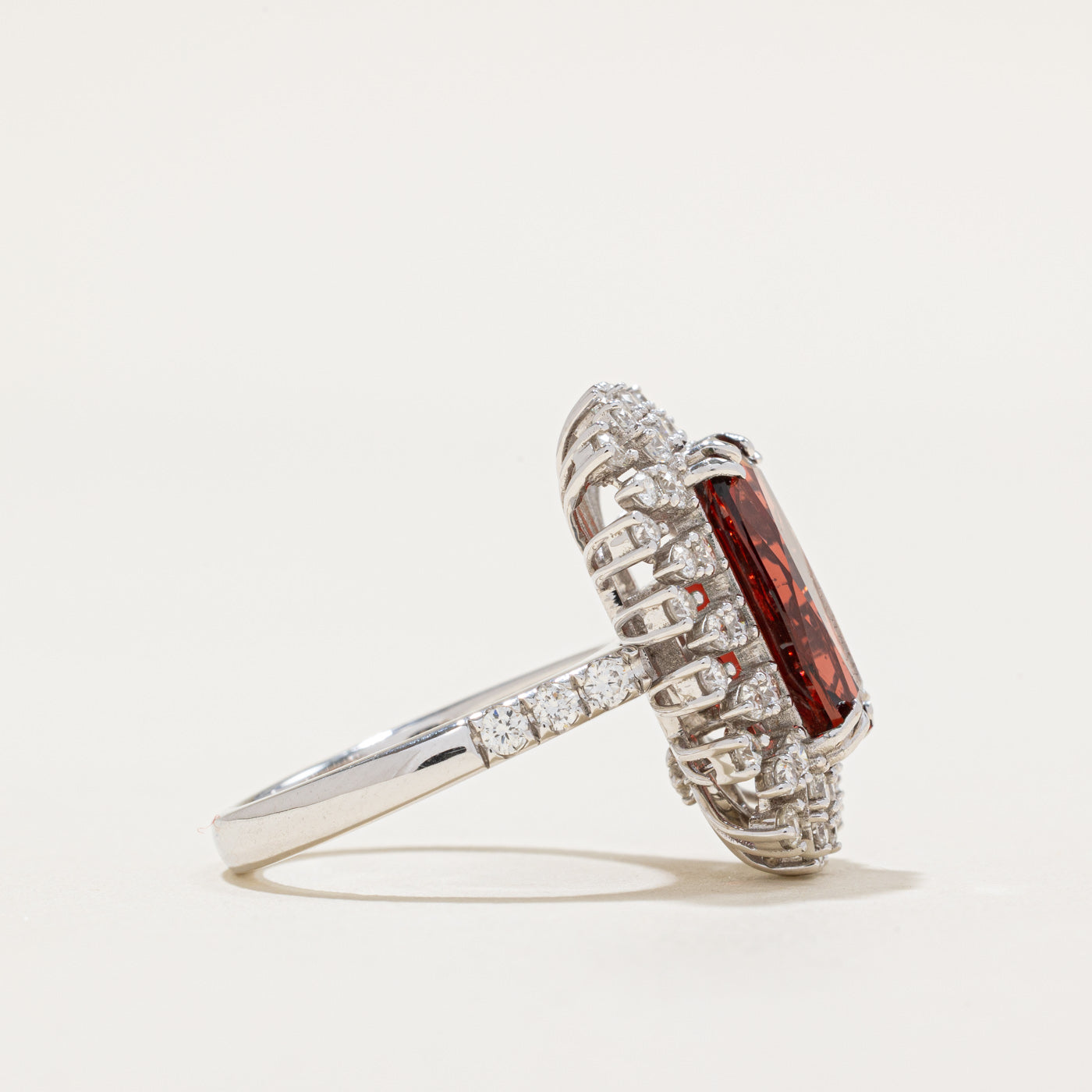 5.33ct Garnet & 1.43ctw Diamond Convertible Pendant Ring Set - Size 6.5 | Elegant Jewelry for Special Occasions & Gifts