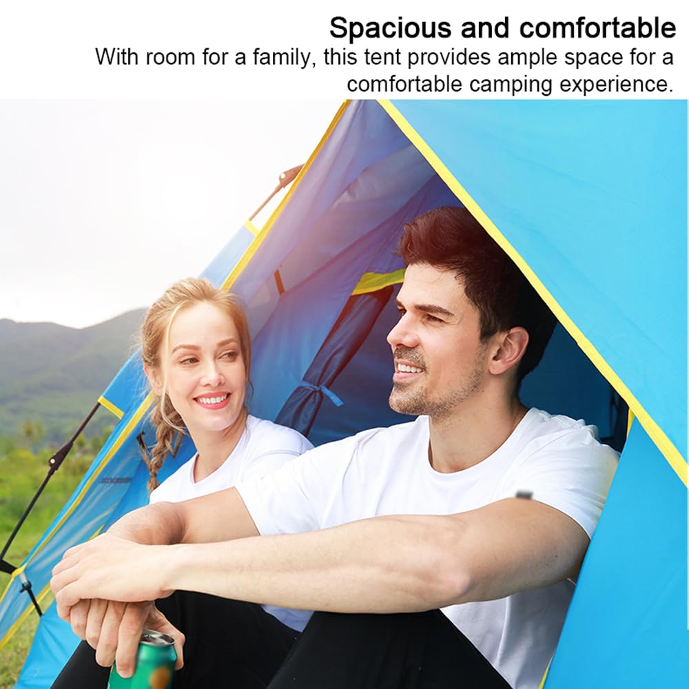 Lightweight Waterproof 1-2 Person Pyramid Tent for Outdoor Camping & Backpacking - Perfect for Hiking, Backpacking & Wilderness Adventures