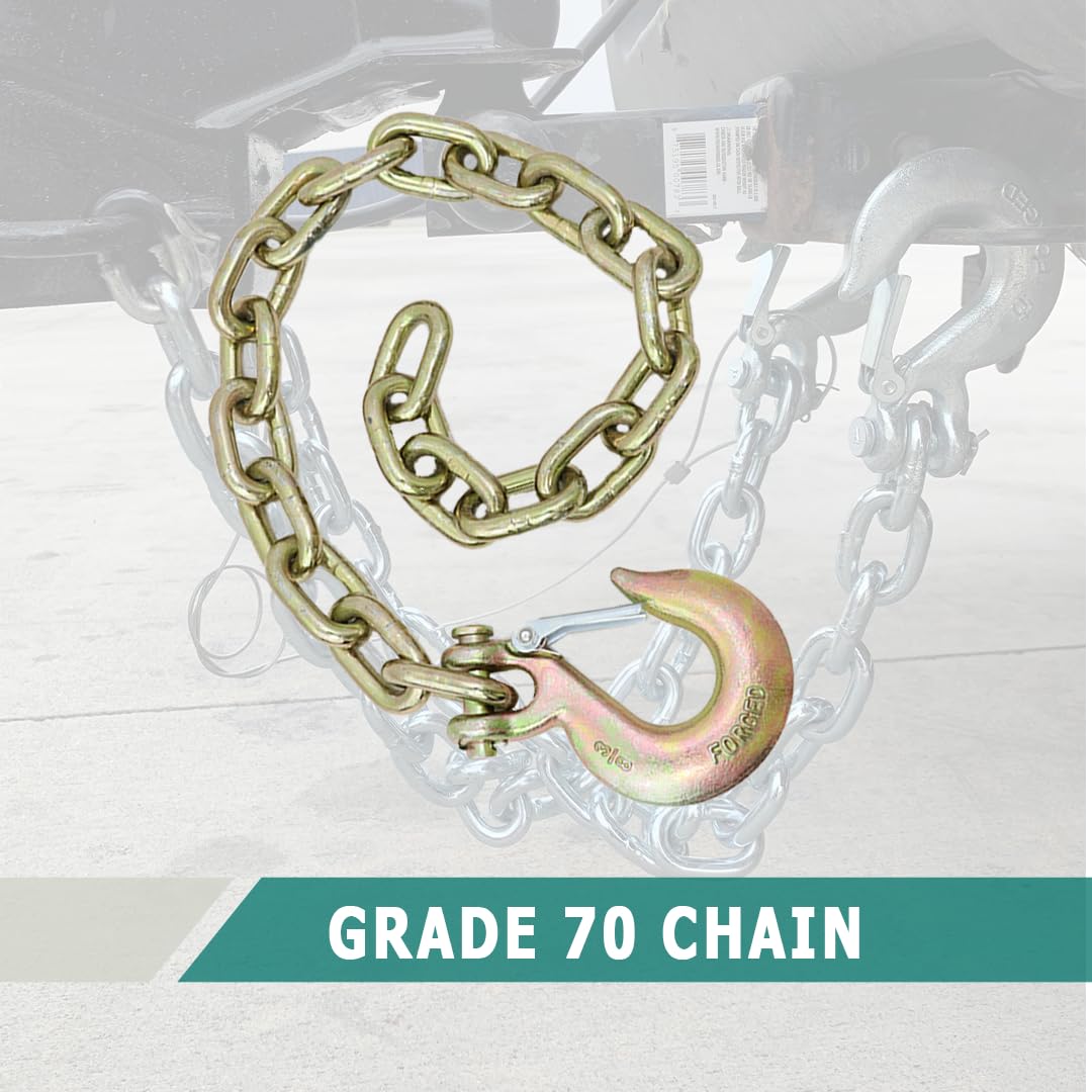 Heavy Duty Trailer Safety Chains 3/8