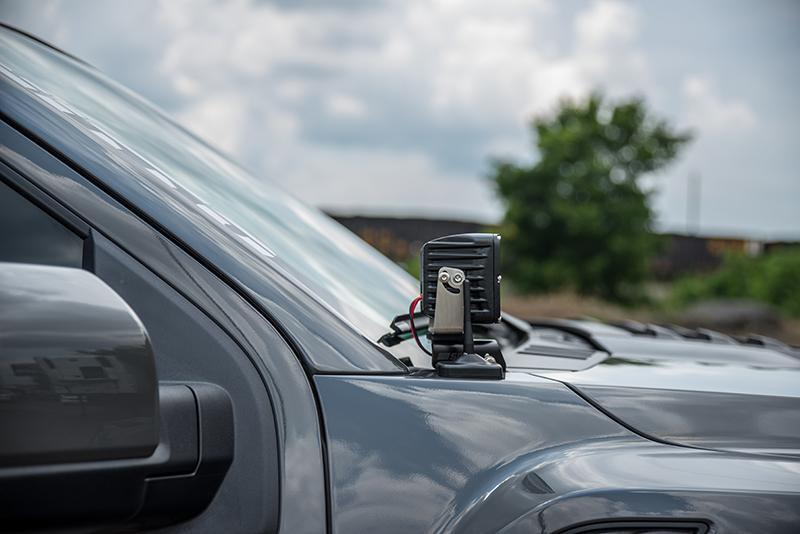 17-20 Ford Raptor SDHQ Built A-Pillar Light Mounts | Off-Road LED Light Brackets for Ford F-150 Raptor | Perfect for Night Driving & Off-Road Adventures