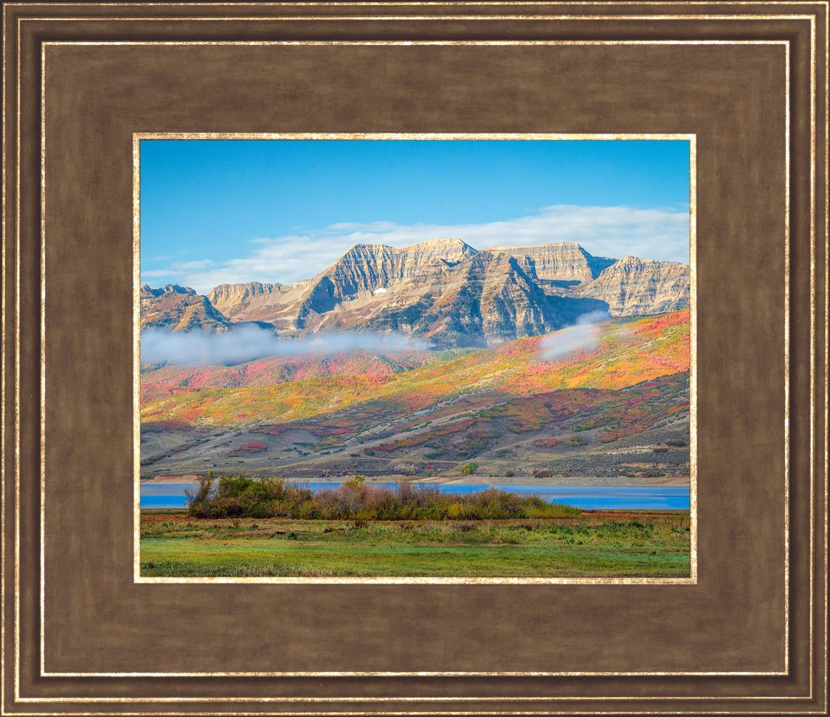 Autumn Splendor Over Timpanogos - Stunning Fall Landscape Wall Art Print for Home & Office Decor | Perfect for Living Room, Bedroom, or Gift Giving