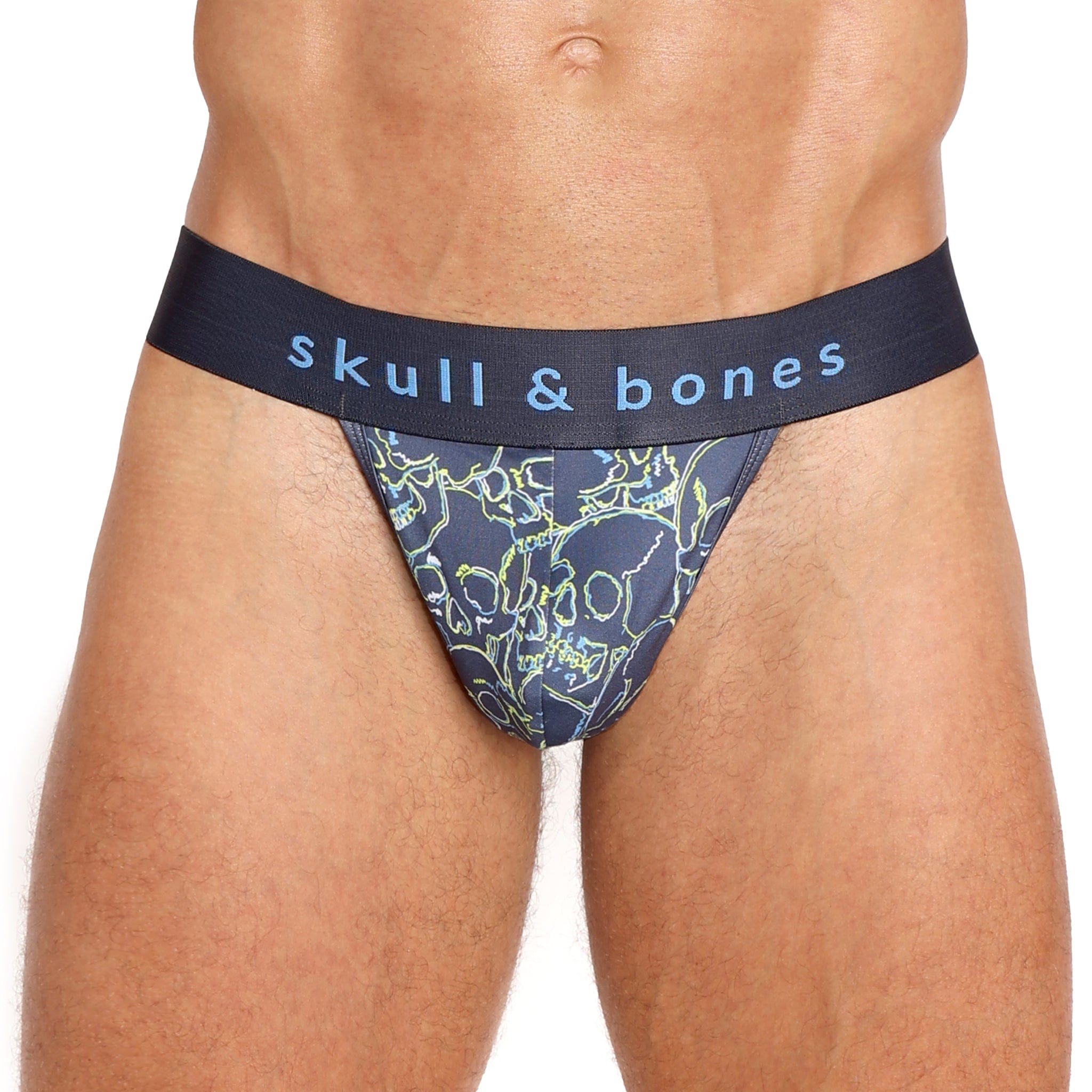 Outline Tossed Skulls Thong - Sexy Lingerie for Women, Comfortable Underwear with Skull Print, Perfect for Halloween, Valentine's Day & Intimate Moments
