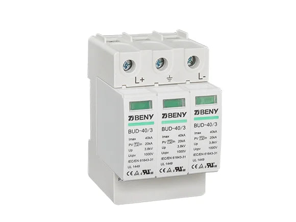 BENY DC SPD Type 2 1000V Surge Protector - UL Approved for Solar Panels, EV Charging & Industrial Equipment Protection