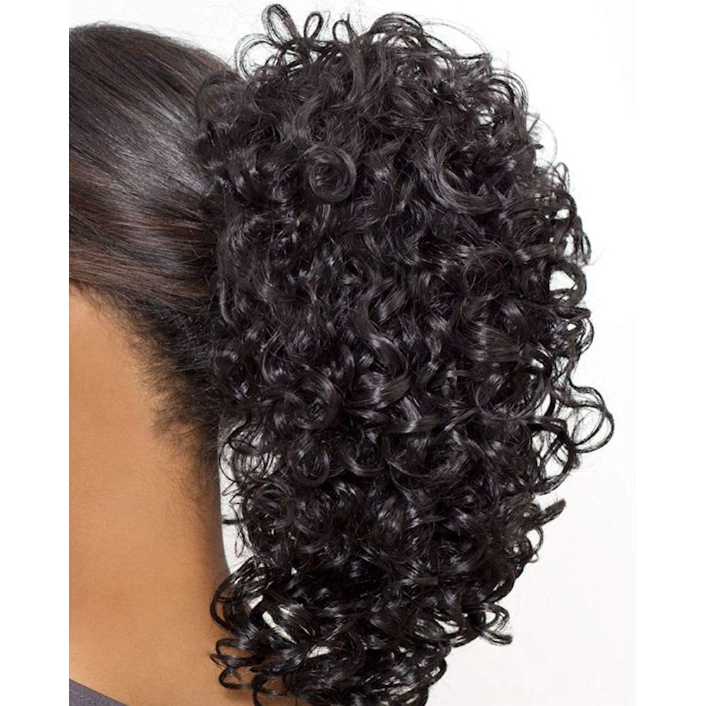 Carefree Collection (Fusha DS) - Heat Resistant Synthetic Fiber Ponytail Hair Extension in 4 Styles - Perfect for Styling, Parties & Daily Wear