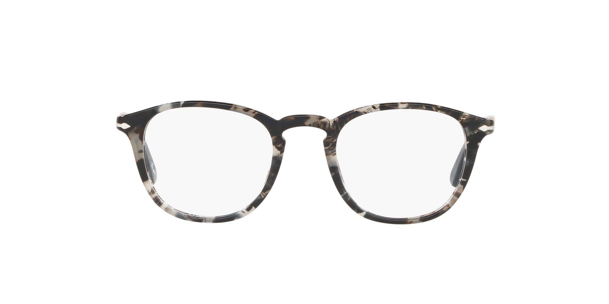 Persol PO3143V Rectangular Prescription Eyeglass Frames for Men & Women - Lightweight Acetate Eyewear for Office, Reading & Everyday Use