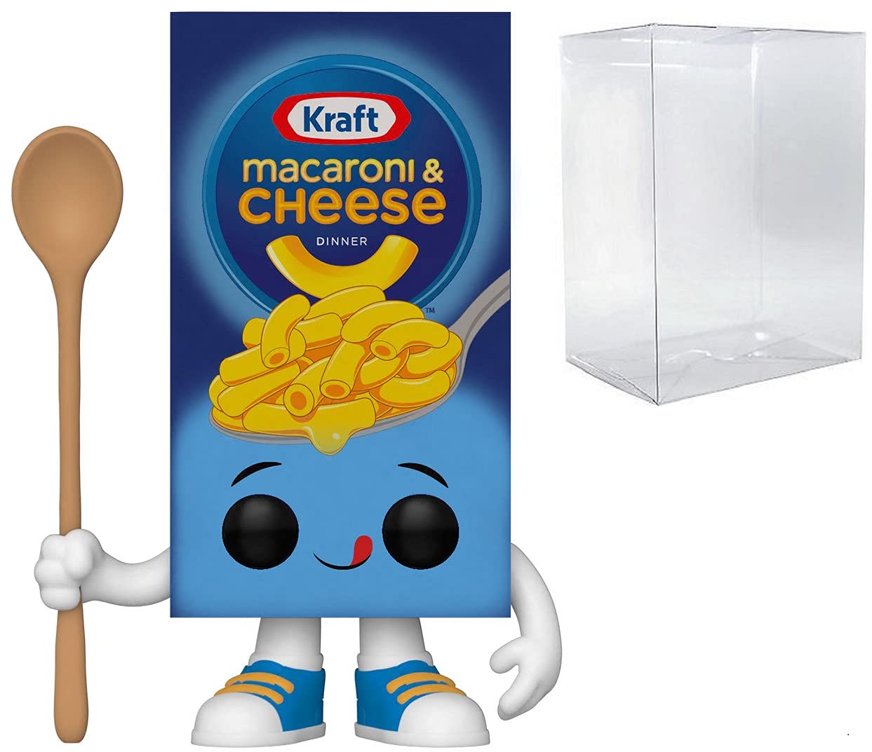 Kraft Macaroni & Cheese Vinyl Figure #99 Pop Ad Icons Collectible - Includes Ecotek Pop Protector & Art Card - Perfect for Funko Pop Display & Kraft Macaroni Fans