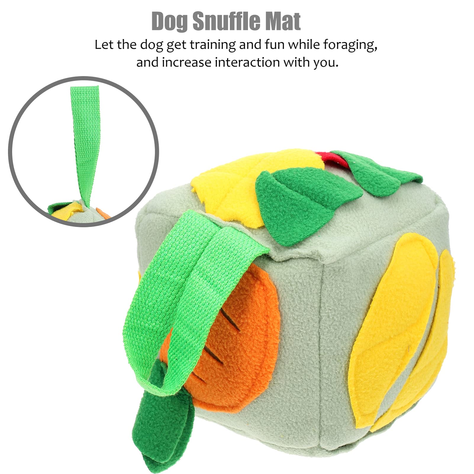 Balacoo Interactive Dog Chew Toy - Missing Food Ball Teething & Foraging Toy for Boredom Relief, Treat Dispenser & Snuffle Mat - Plush Chew Toys for Small Medium Large Dogs - Perfect for Indoor Play, Training & Mental Stimulation