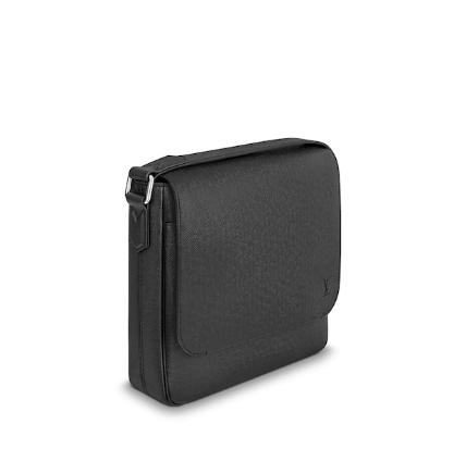 Authentic LV Roman PM Taiga Leather Noir Handbag - Luxury Designer Crossbody Bag for Women | Perfect for Work, Travel & Evening Events