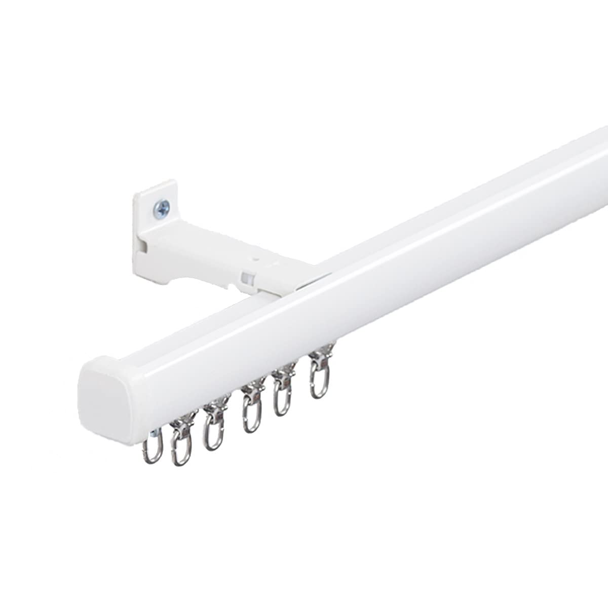 Heavy Duty Curtain Track Rail System - 3.3ft to 16.4ft Lengths for Ceiling or Wall Mount | Durable Room Divider for Living Room & Bedroom | Modern Home Decor Solution (Wall Mounted, 1.0-2.0m Size) | Perfect for Privacy, Light Control & Space Partitioning