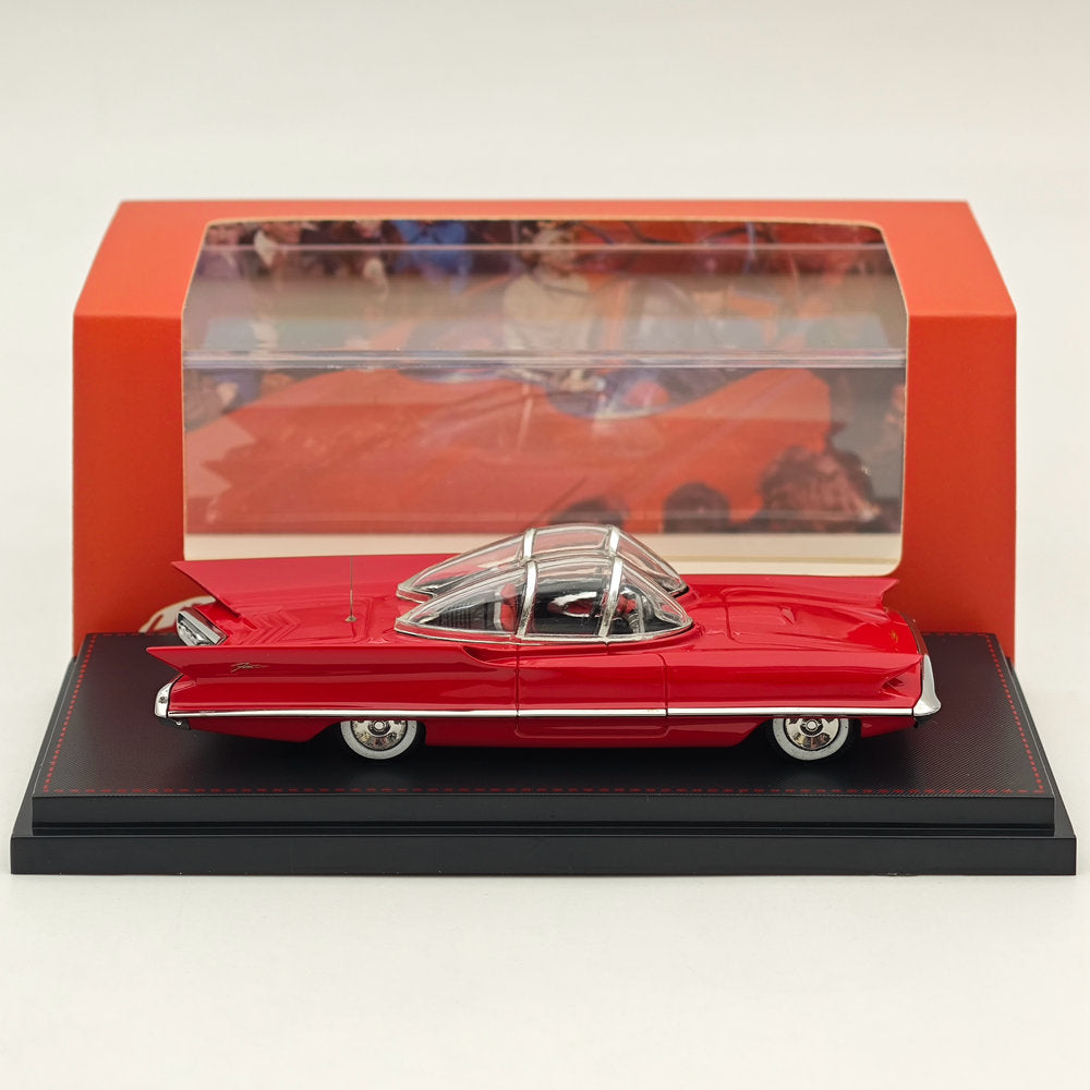 1/64 HRN Model 1955 FUTURA CONCEPT Diecast Car - Red Collectible Miniature Vehicle for Display & Gifts - Perfect for Car Enthusiasts, Model Collectors, and Home/Office Decor