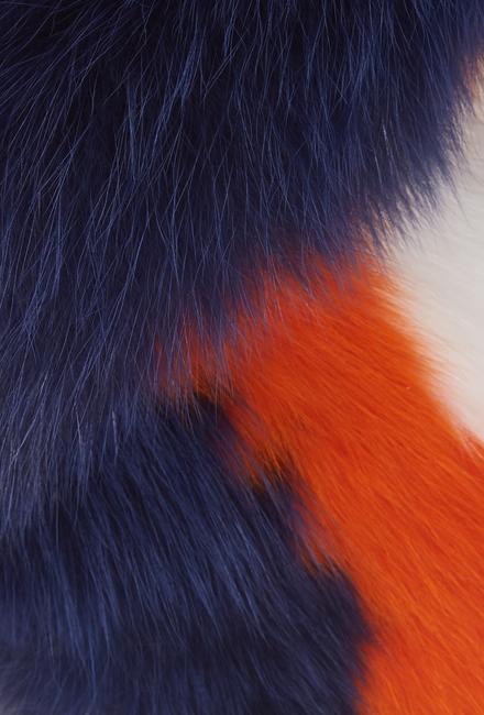 Pollypop Fox Print Scarf - Soft Winter Fashion Accessory for Women & Men - White, Orange, Navy - Perfect for Cold Weather, Outdoor Activities & Gift Giving