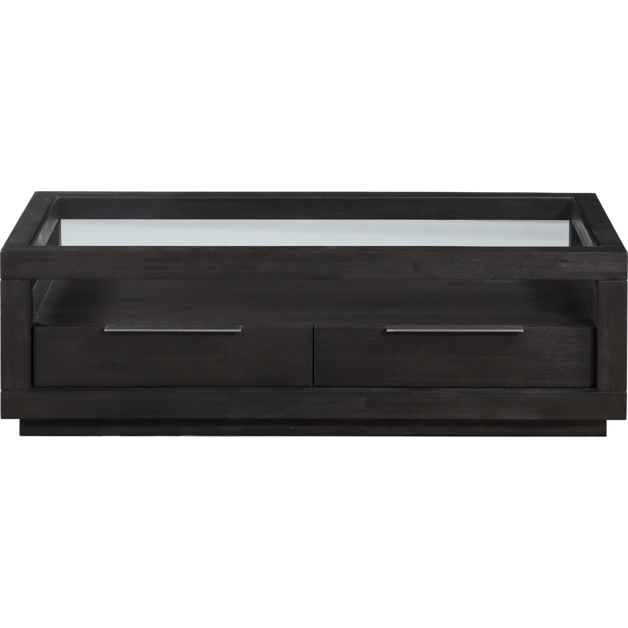 Oxford Two-Drawer Rectangular Coffee Table in Basalt Grey - Modern Living Room Furniture with Storage for Small Spaces | Perfect for Apartments, Dorms & Cozy Homes