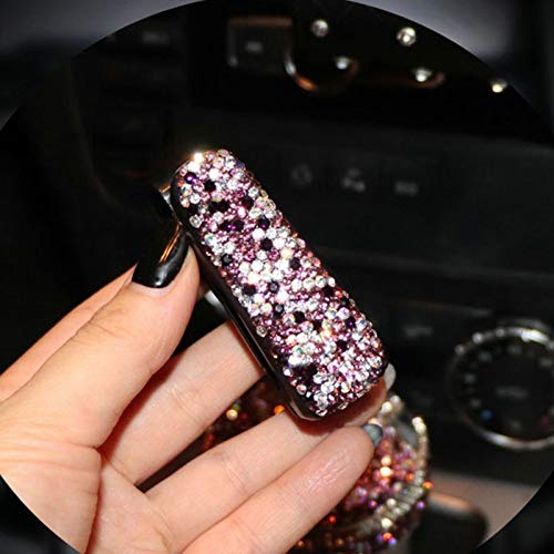 Rhinestone Diamond Car Sun Visor Clip - Sunglasses Holder & Ticket Organizer | White | Car Accessories for Glasses, Receipts and Cards Storage (Perfect for Road Trips & Daily Commute)