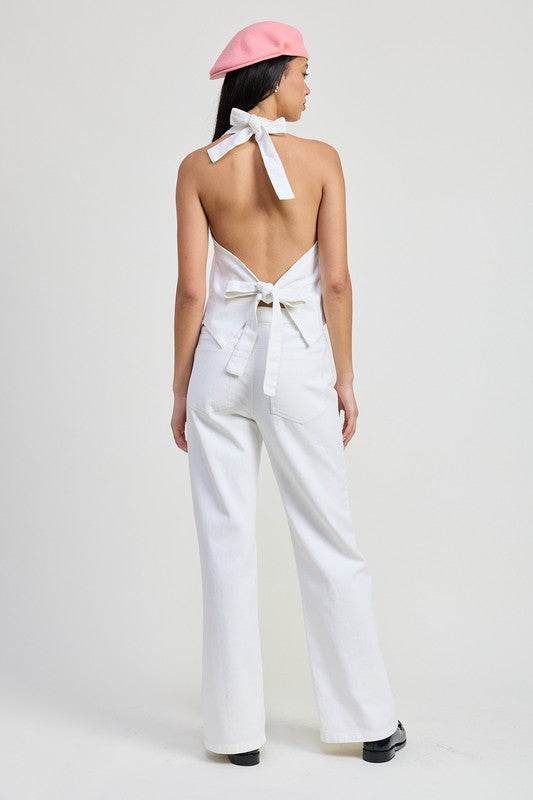 Women's Stylish Button-Up Halter Neck Top - Casual Summer Blouse for Beach, Party & Date Night Outfits