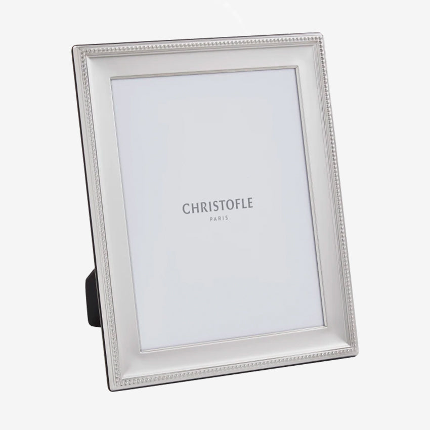 Christofle Perles Picture Frames - Elegant Silver Photo Frames for Wall & Tabletop Display - Perfect for Home Decor, Wedding Gifts & Office Display
