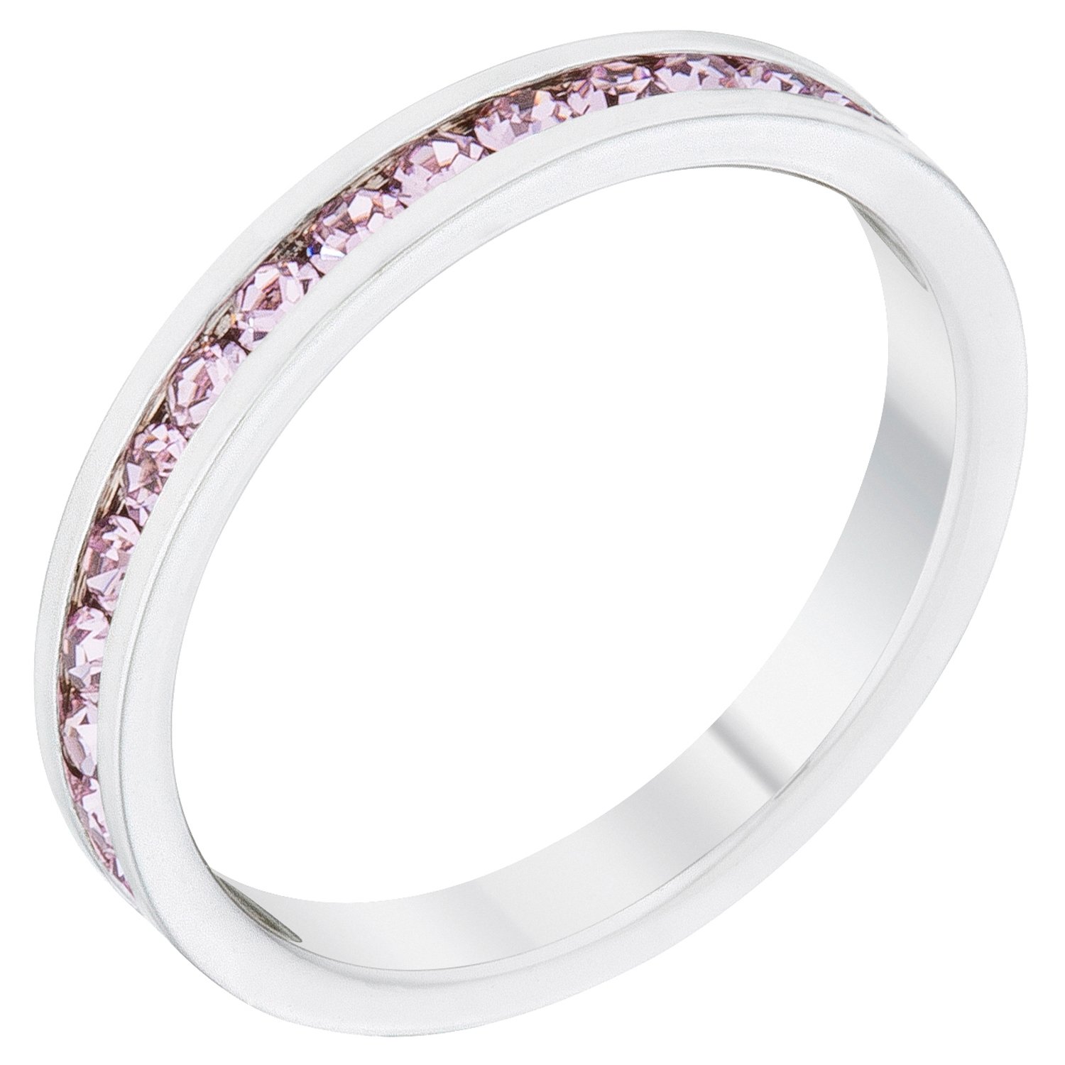 Elegant Swarovski Crystal Birthstone Stackable Eternity Rings for Women - Perfect for Anniversary Gifts, Mother's Day & Everyday Jewelry