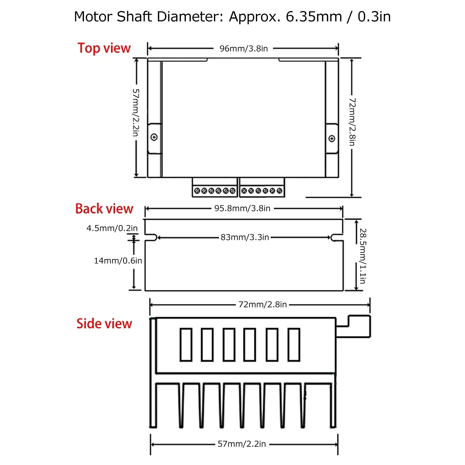 TB6600 CNC Motor Limit Switch Controller Shield Kit for 3D Printers & Industrial CNC Machines - 6.35mm Pisa Leaning Tower Style | Perfect for DIY CNC Projects, Woodworking & Metal Fabrication