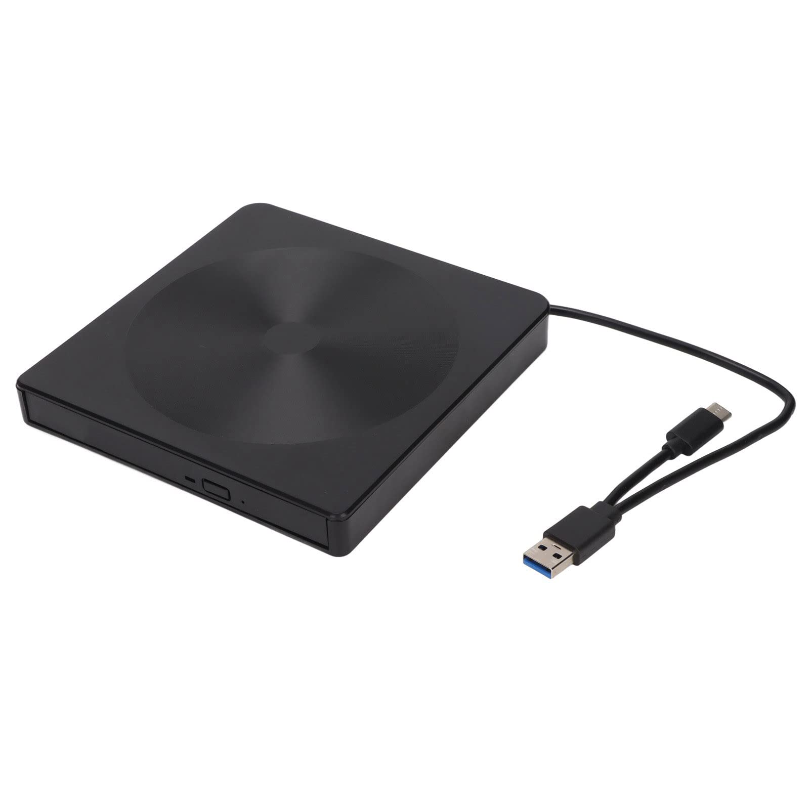 External USB CD DVD Drive - Shockproof Design, Fast Data Transfer, Plug & Play for Ultrabooks & Laptops - Perfect for Watching Movies, Installing Software & Backing Up Files