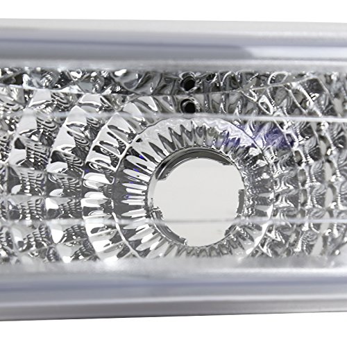 Silverado Halo Clear Projector Headlights with LED DRL Fog Strips & Bumper Lamps - Upgrade Your Chevy Truck Lighting for Off-Road & Night Driving
