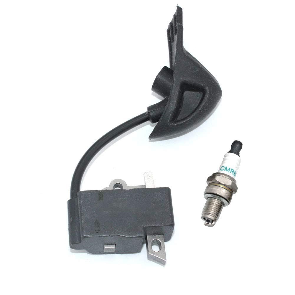 High Performance Ignition Coil Module with CMR6H Spark Plug for Stihl BG56 BG56C SH56 BG86 BG86C SH86 Leaf Blowers - Replacement Part #4241 400 1318 0000 400 7011 - Perfect for Lawn Maintenance & Yard Work