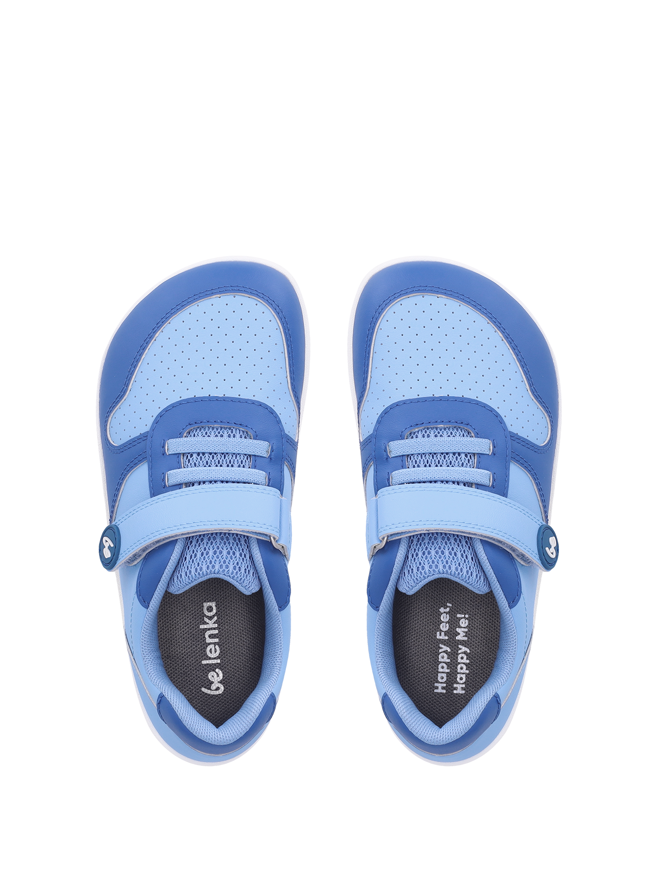 Be Lenka Scoot Kids Barefoot Sneakers - Light & Royale Blue | Flexible & Comfortable for Active Play, School & Outdoor Adventures