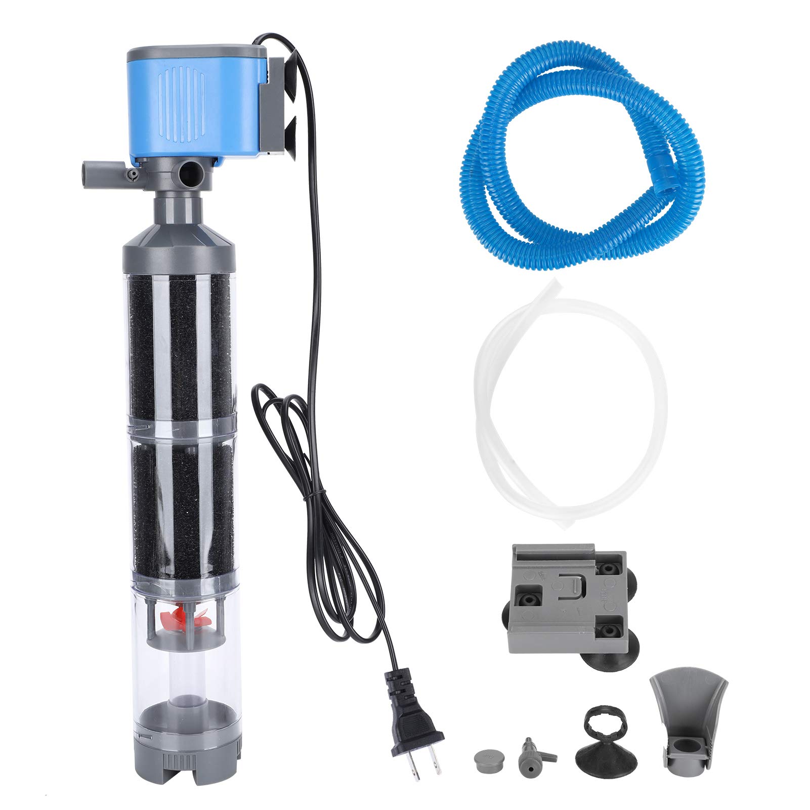 Jeanoko 110V Fish Tank Filter Pump with Manure Collection - Aquarium Accessories for Clean Water | Perfect for Freshwater & Saltwater Tanks | US Standard