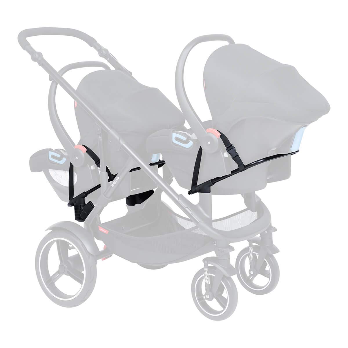 Phil & Teds Universal Car Seat Adapter for 2020 Inline Strollers - Compatible with Most Infant Car Seats, Easy Installation for On-the-Go Parents | Perfect for Travel, Shopping, and Everyday Outings